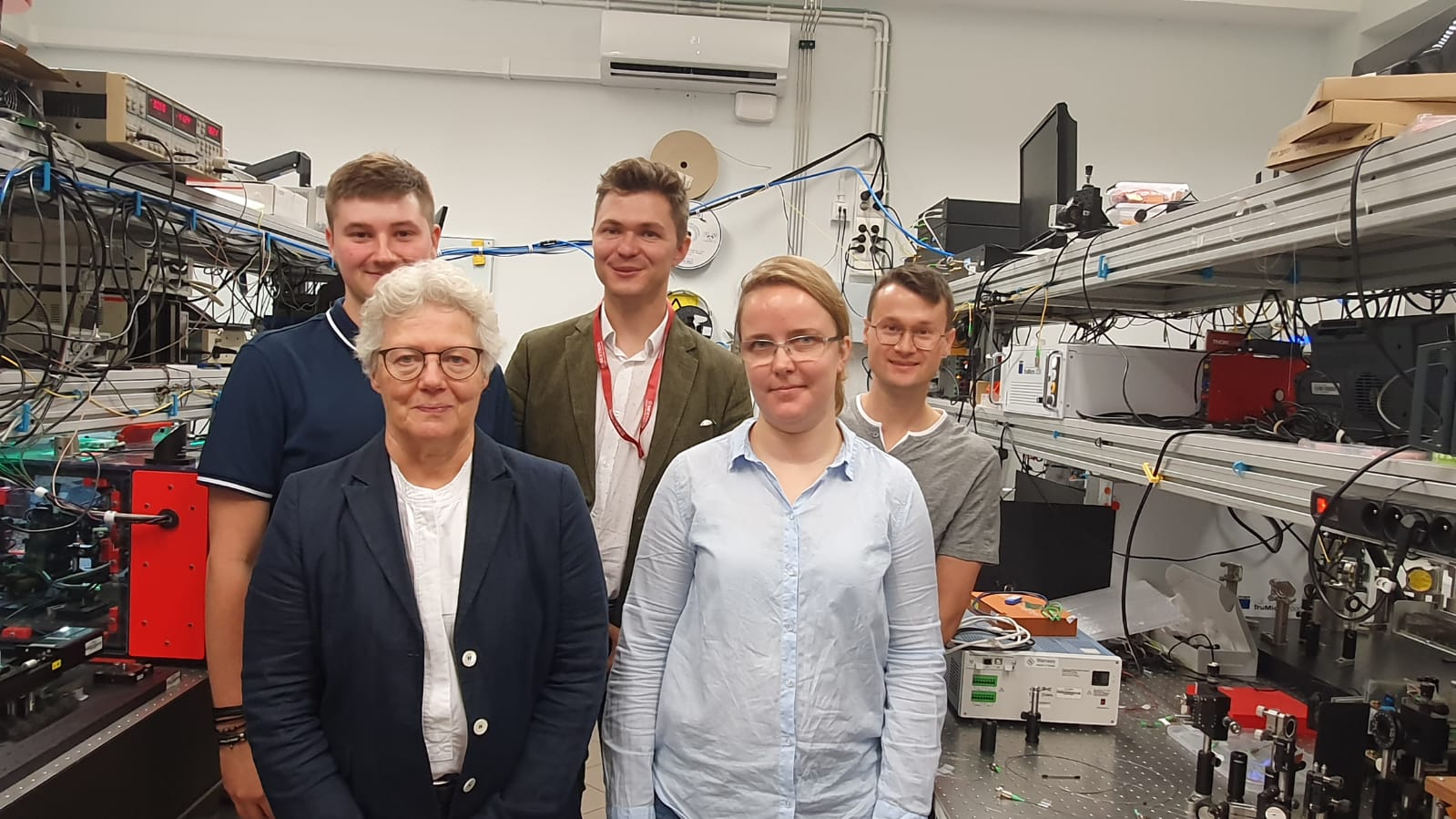 Prof. Anne L’Huillier visits our labs